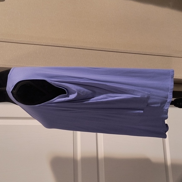 JM Collection Cold Shoulder Tunic Top Purple Size L - Picture 3 of 9